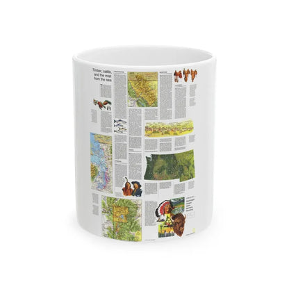 USA - Northwest 2 (1973) (Map) White Coffee Mug 11oz - Go Mug Yourself