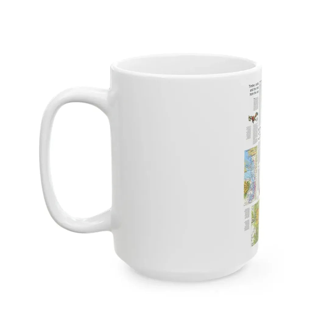 USA - Northwest 2 (1973) (Map) White Coffee Mug - Go Mug Yourself