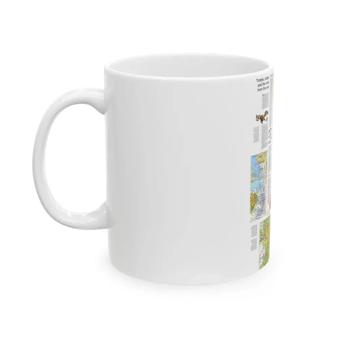 USA - Northwest 2 (1973) (Map) White Coffee Mug - Go Mug Yourself