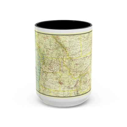 USA - Northwestern (1941) (Map) Accent Coffee Mug 15oz Black - Go Mug Yourself