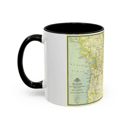 USA - Northwestern (1941) (Map) Accent Coffee Mug - Go Mug Yourself