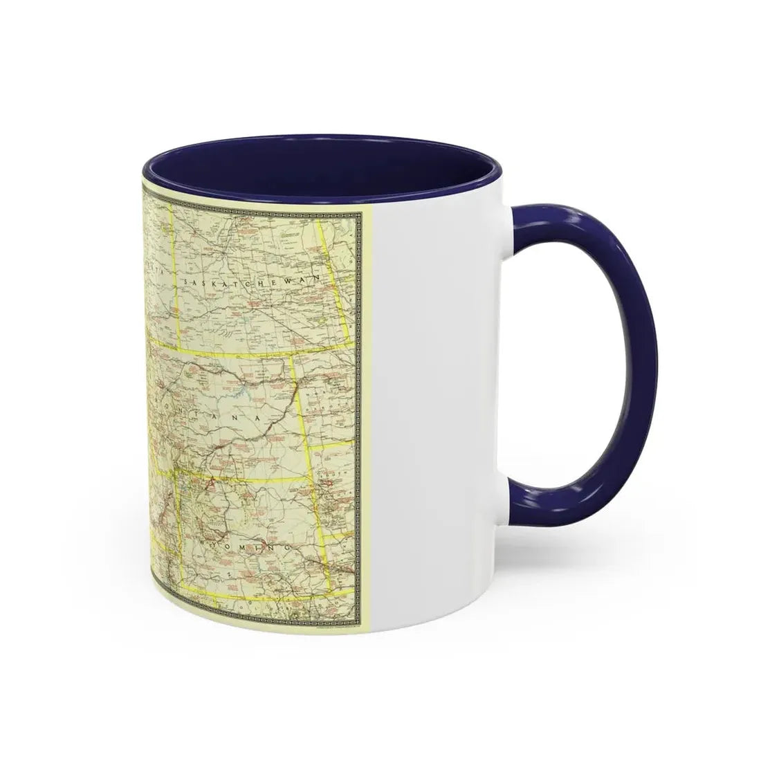 USA - Northwestern (1941) (Map) Accent Coffee Mug - Go Mug Yourself