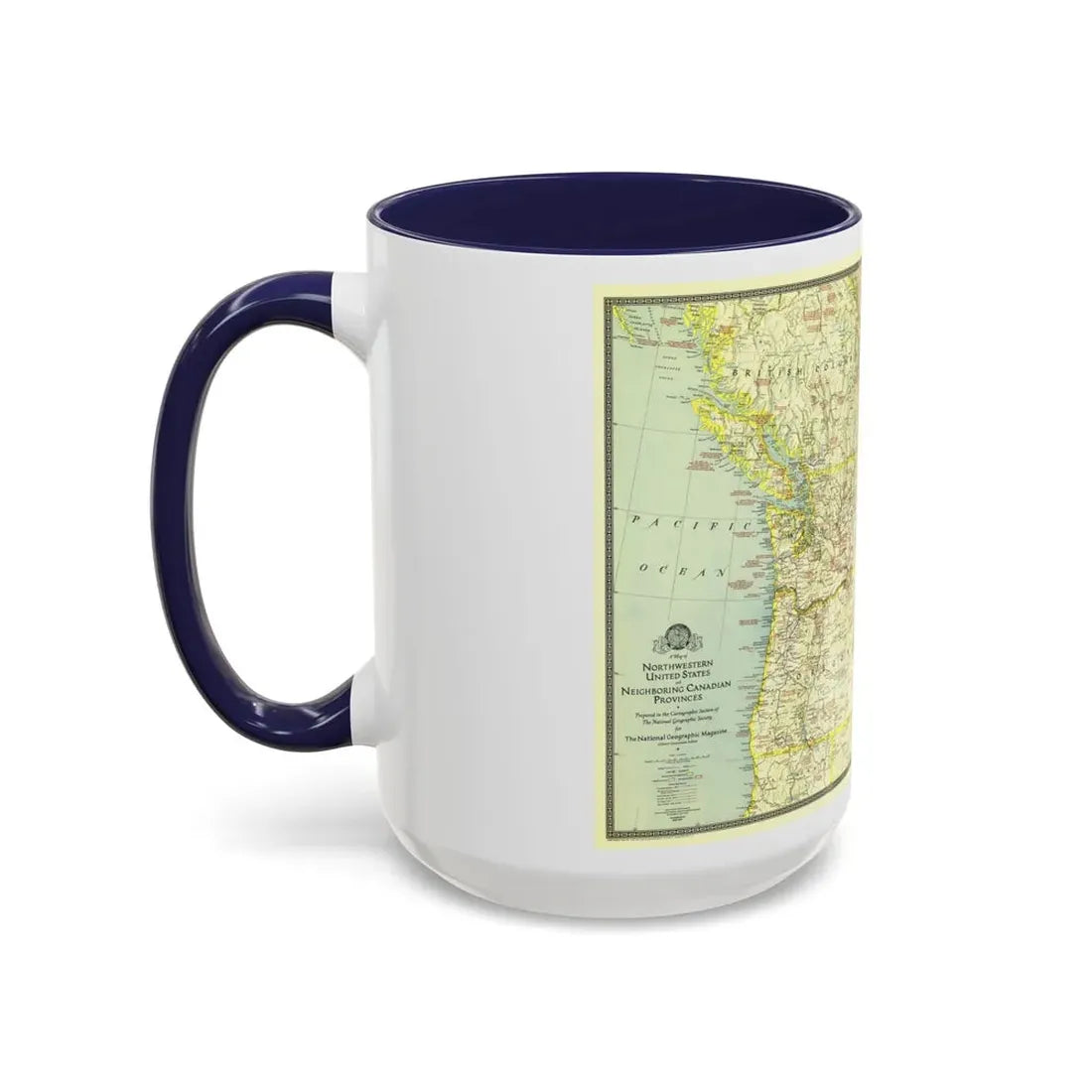 USA - Northwestern (1941) (Map) Accent Coffee Mug - Go Mug Yourself