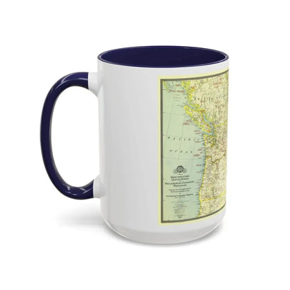 USA - Northwestern (1941) (Map) Accent Coffee Mug - Go Mug Yourself