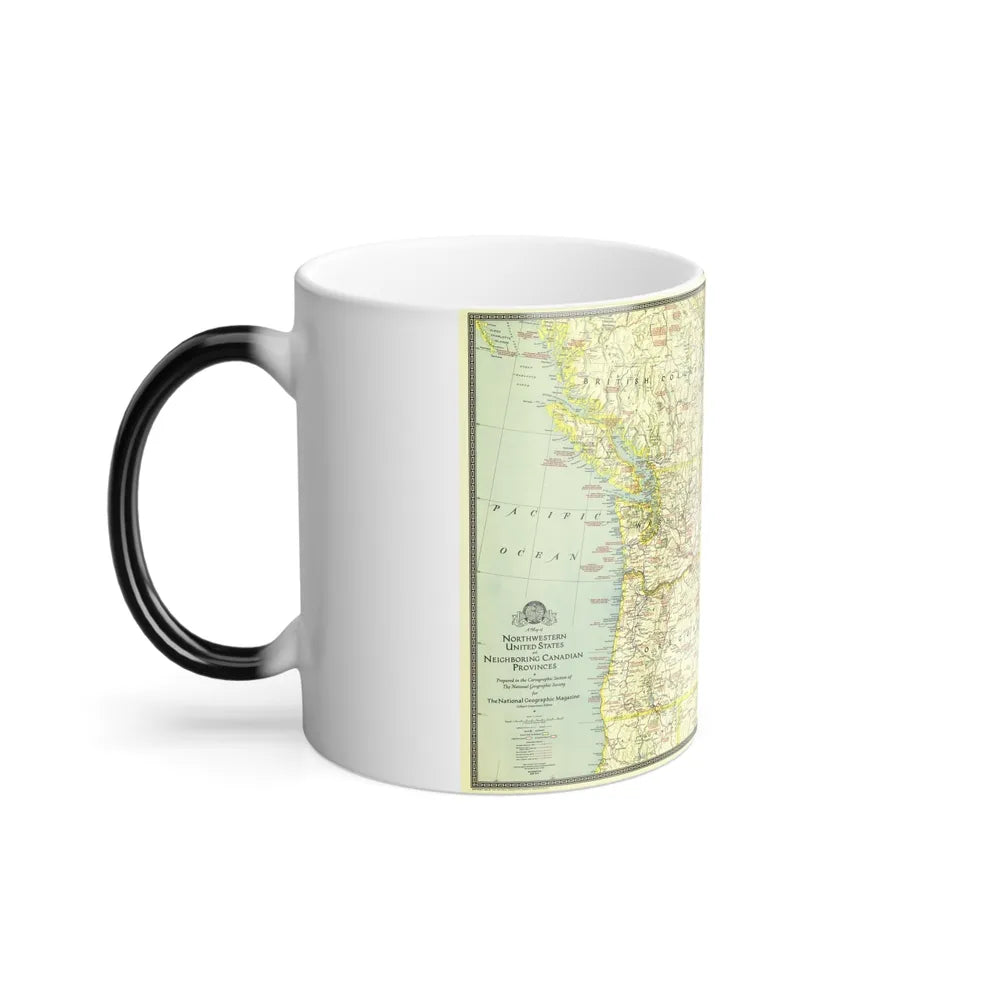 USA - Northwestern (1941) (Map) Color Changing Mug 11oz-Go Mug Yourself