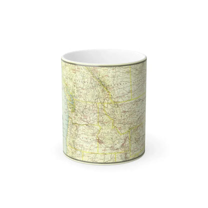 USA - Northwestern (1941) (Map) Color Changing Mug 11oz - Go Mug Yourself