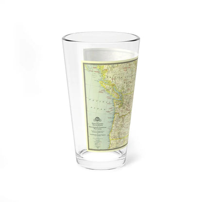 USA - Northwestern (1941) (Map) Pint Glass 16oz-Go Mug Yourself