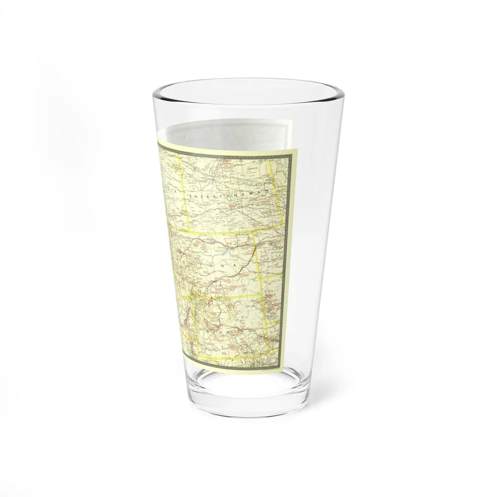 USA - Northwestern (1941) (Map) Pint Glass 16oz-Go Mug Yourself