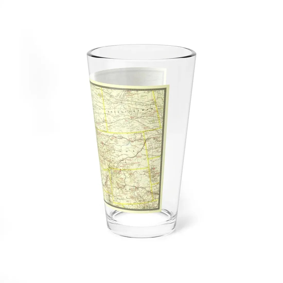 USA - Northwestern (1941) (Map) Pint Glass 16oz - Go Mug Yourself