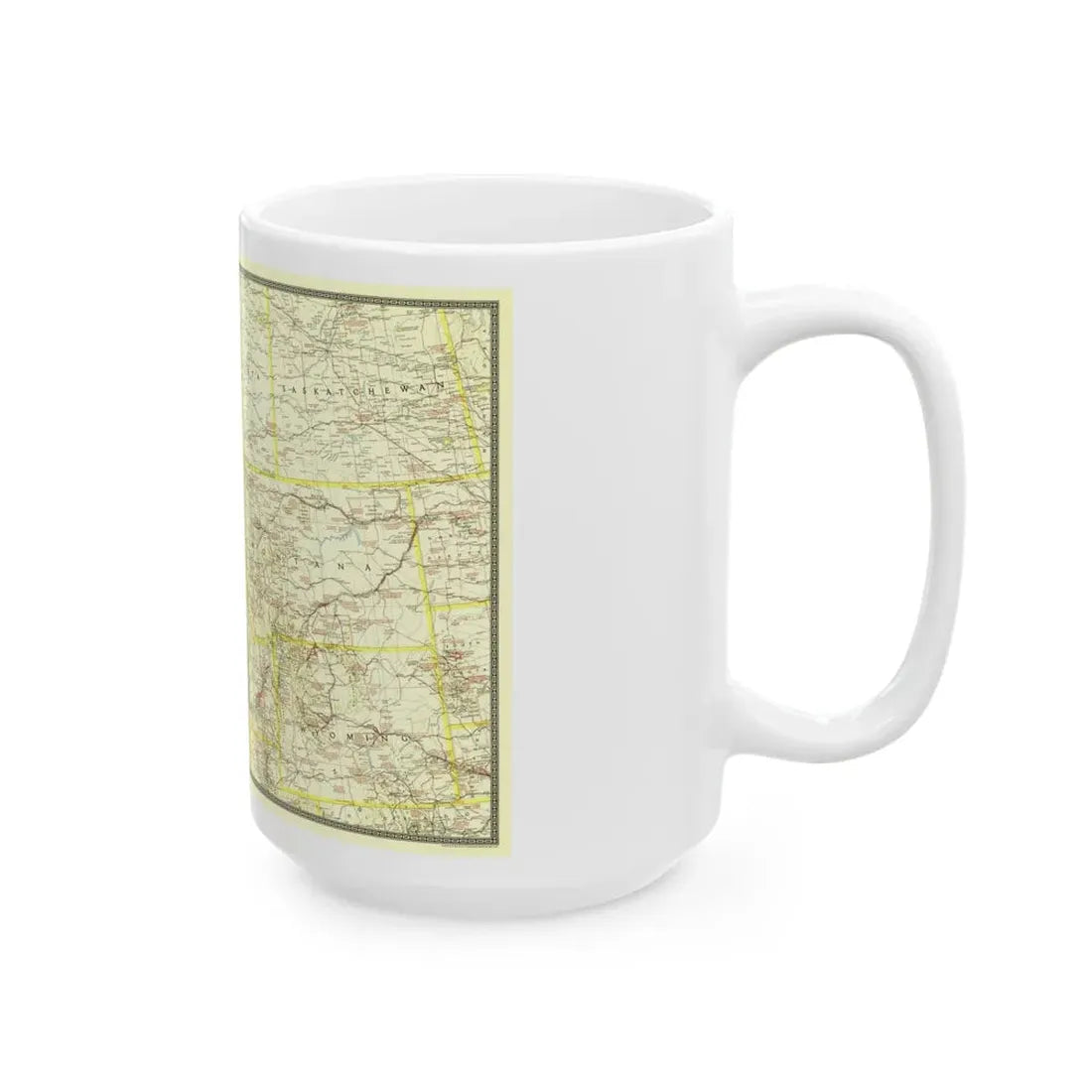 USA - Northwestern (1941) (Map) White Coffee Mug - Go Mug Yourself