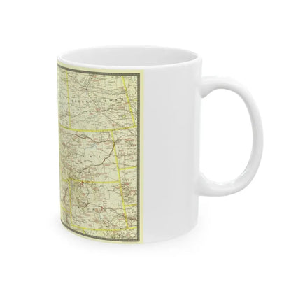 USA - Northwestern (1941) (Map) White Coffee Mug - Go Mug Yourself