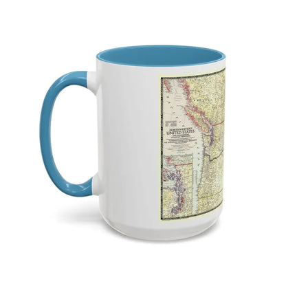 USA - Northwestern (1950) (Map) Accent Coffee Mug - Go Mug Yourself