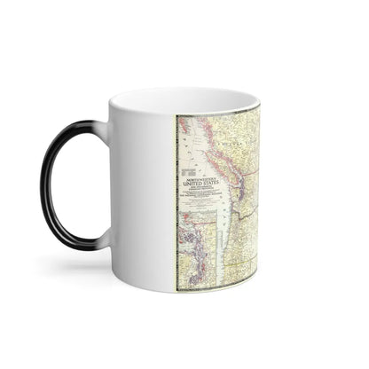 USA - Northwestern (1950) (Map) Color Changing Mug 11oz-Go Mug Yourself