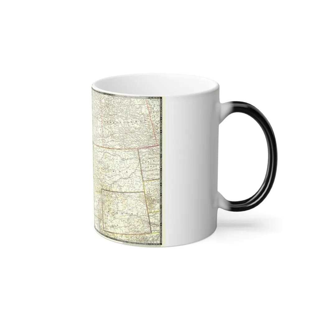 USA - Northwestern (1950) (Map) Color Changing Mug 11oz-Go Mug Yourself