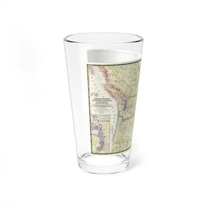 USA - Northwestern (1950) (Map) Pint Glass 16oz-Go Mug Yourself