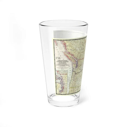 USA - Northwestern (1950) (Map) Pint Glass 16oz - Go Mug Yourself