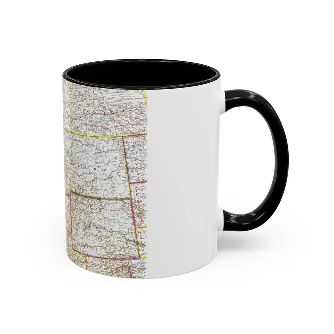 USA - Northwestern (1960) (Map) Accent Coffee Mug - Go Mug Yourself