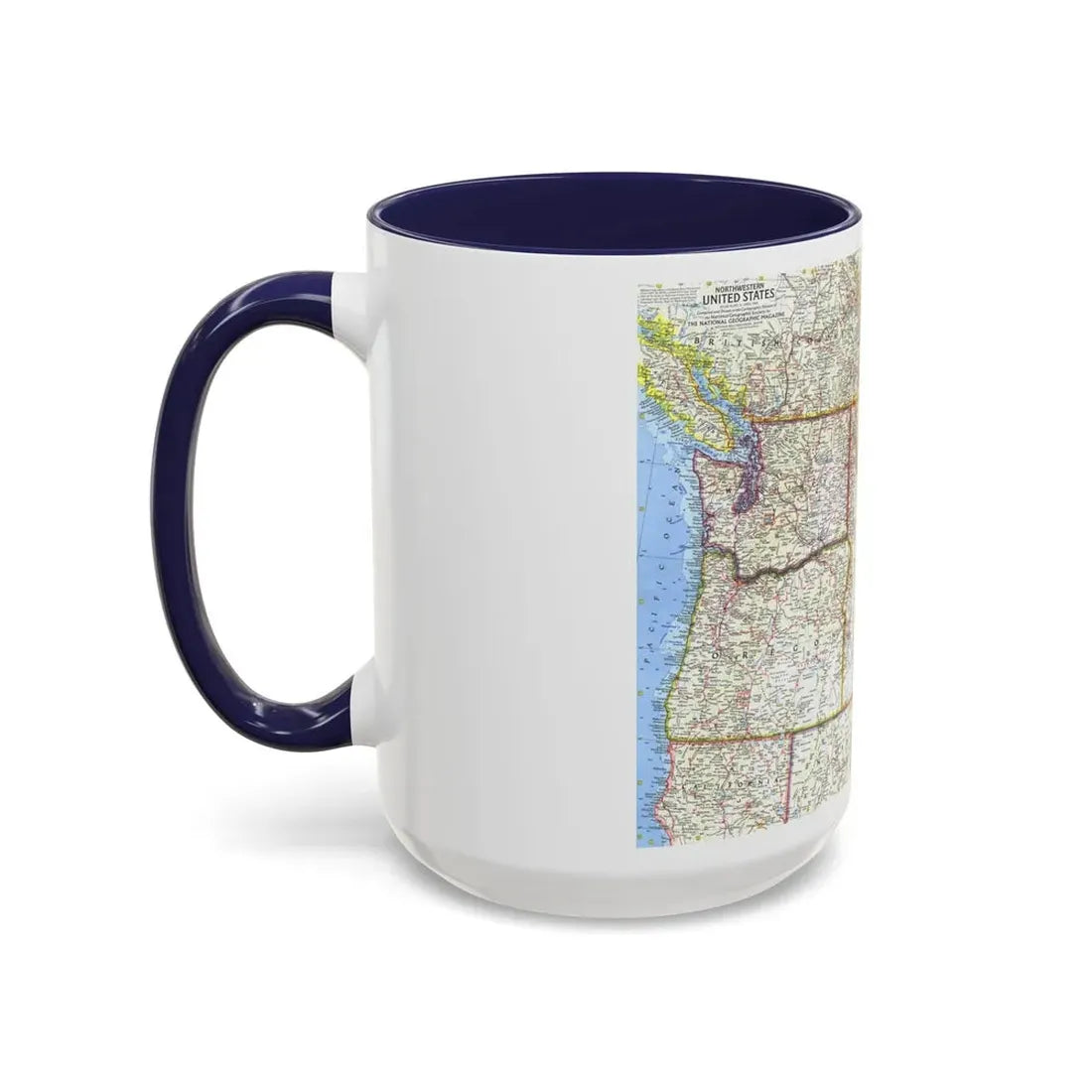 USA - Northwestern (1960) (Map) Accent Coffee Mug - Go Mug Yourself