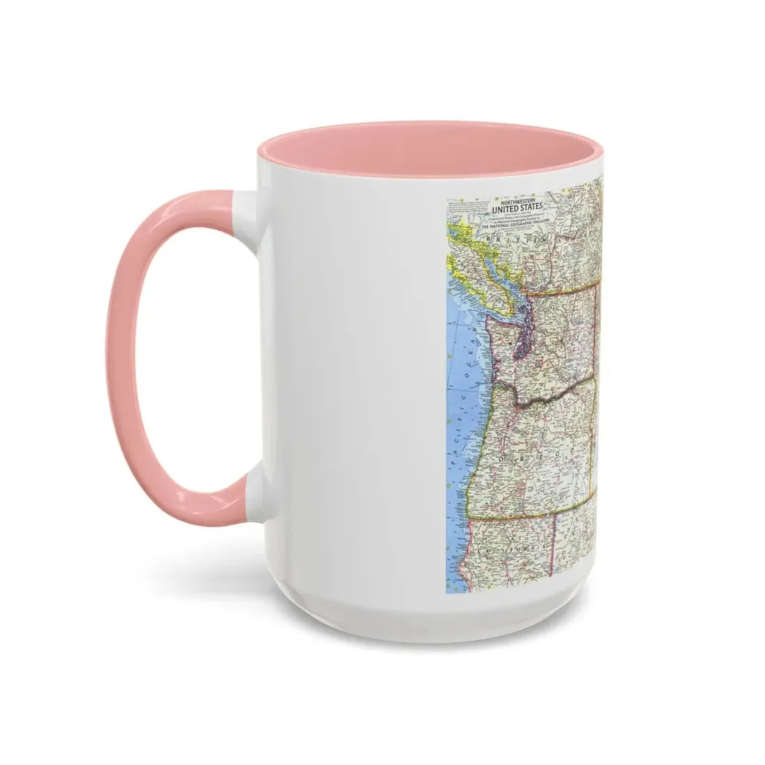 USA - Northwestern (1960) (Map) Accent Coffee Mug - Go Mug Yourself