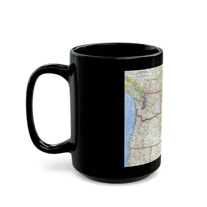 USA - Northwestern (1960) (Map) Black Coffee Mug - Go Mug Yourself