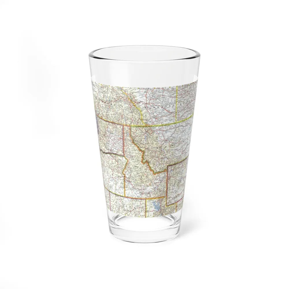 USA - Northwestern (1960) (Map) Pint Glass 16oz-16oz-Go Mug Yourself