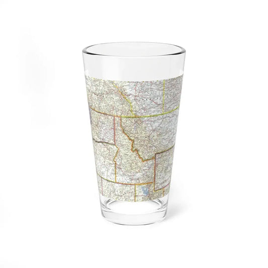 USA - Northwestern (1960) (Map) Pint Glass 16oz 16oz - Go Mug Yourself