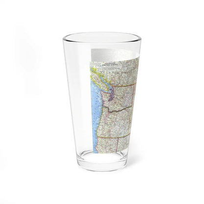 USA - Northwestern (1960) (Map) Pint Glass 16oz-Go Mug Yourself