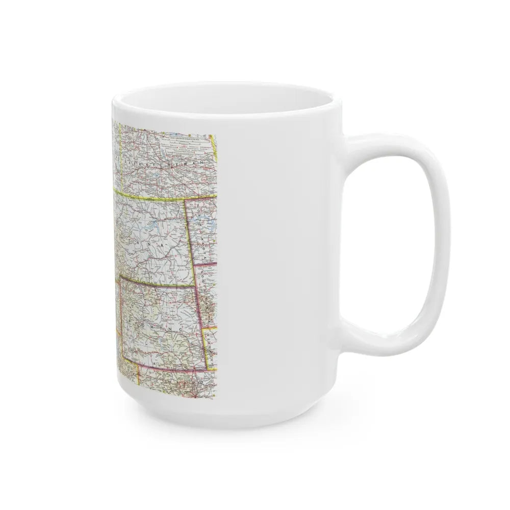 USA - Northwestern (1960) (Map) White Coffee Mug-Go Mug Yourself