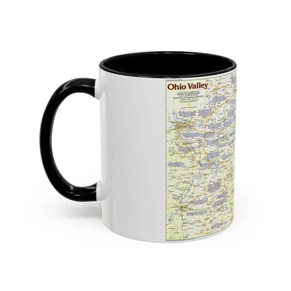 USA - Ohio Valley 1 (1985) (Map) Accent Coffee Mug - Go Mug Yourself