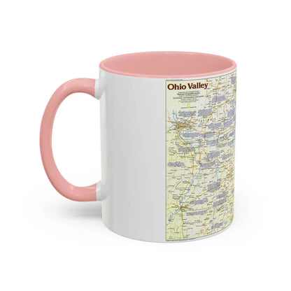 USA - Ohio Valley 1 (1985) (Map) Accent Coffee Mug - Go Mug Yourself
