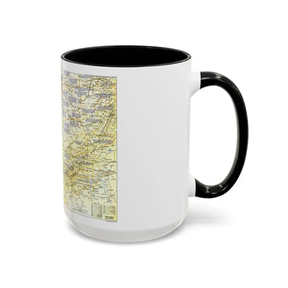 USA - Ohio Valley 1 (1985) (Map) Accent Coffee Mug - Go Mug Yourself