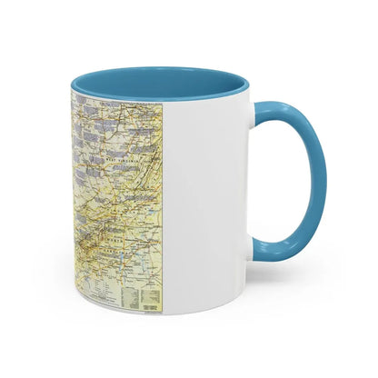 USA - Ohio Valley 1 (1985) (Map) Accent Coffee Mug - Go Mug Yourself