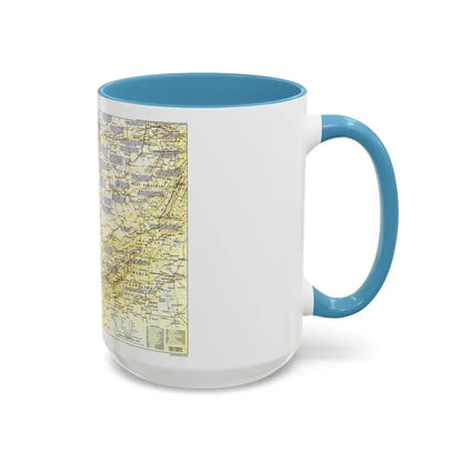 USA - Ohio Valley 1 (1985) (Map) Accent Coffee Mug - Go Mug Yourself