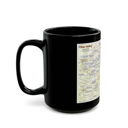 USA - Ohio Valley 1 (1985) (Map) Black Coffee Mug - Go Mug Yourself