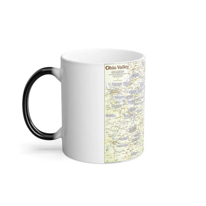 USA - Ohio Valley 1 (1985) (Map) Color Changing Mug 11oz-Go Mug Yourself