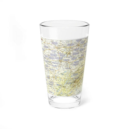 USA - Ohio Valley 1 (1985) (Map) Pint Glass 16oz-16oz-Go Mug Yourself