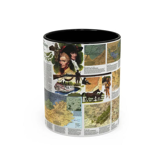 USA - Ohio Valley 2 (1985) (Map) Accent Coffee Mug 11oz Black - Go Mug Yourself