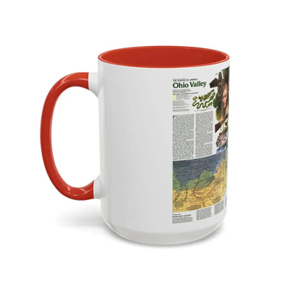 USA - Ohio Valley 2 (1985) (Map) Accent Coffee Mug - Go Mug Yourself
