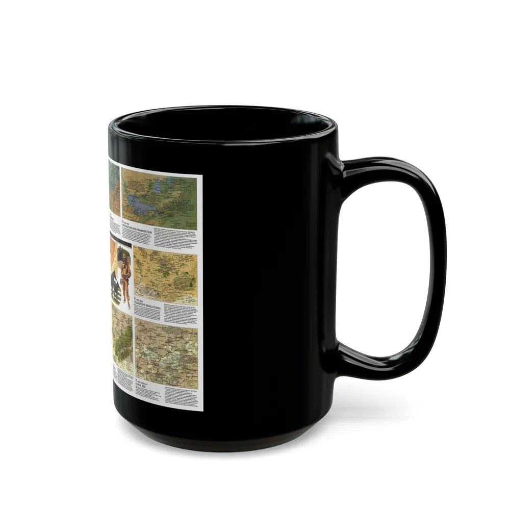 USA - Ohio Valley 2 (1985) (Map) Black Coffee Mug-Go Mug Yourself