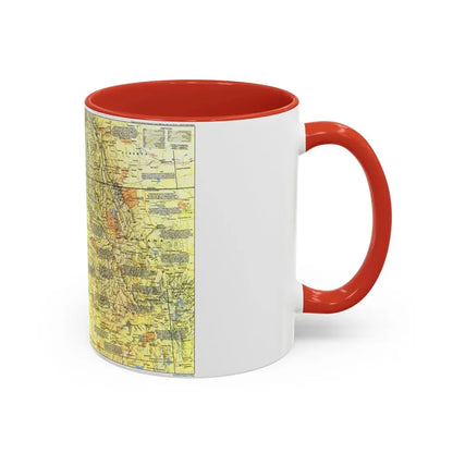 USA - Pacific Northwest 1 (1986) (Map) Accent Coffee Mug - Go Mug Yourself