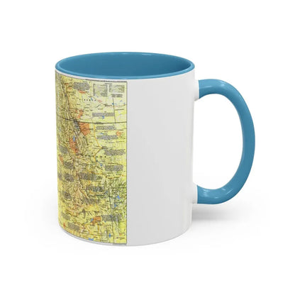 USA - Pacific Northwest 1 (1986) (Map) Accent Coffee Mug - Go Mug Yourself