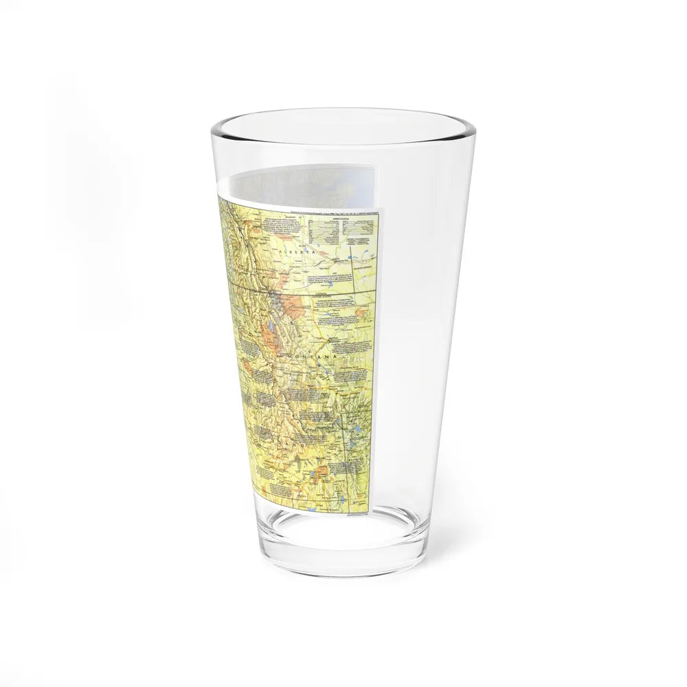 USA - Pacific Northwest 1 (1986) (Map) Pint Glass 16oz-Go Mug Yourself