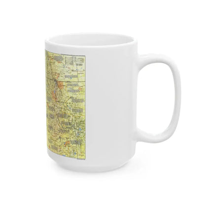 USA - Pacific Northwest 1 (1986) (Map) White Coffee Mug - Go Mug Yourself