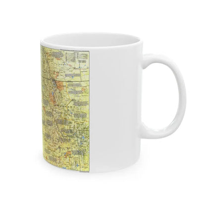 USA - Pacific Northwest 1 (1986) (Map) White Coffee Mug - Go Mug Yourself