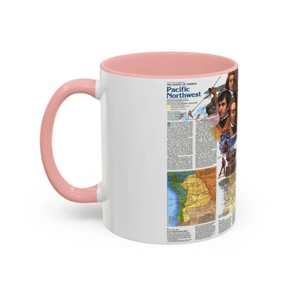 USA - Pacific Northwest 2 (1986) (Map) Accent Coffee Mug - Go Mug Yourself