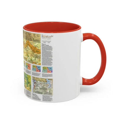 USA - Pacific Northwest 2 (1986) (Map) Accent Coffee Mug - Go Mug Yourself