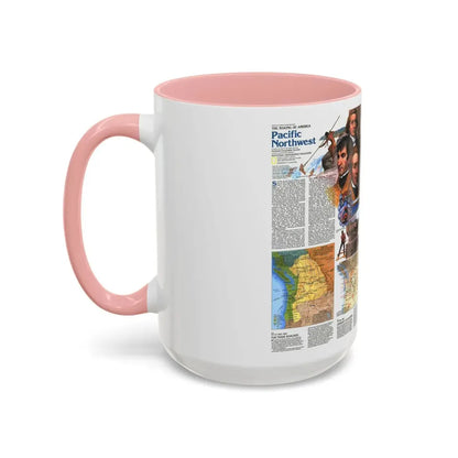 USA - Pacific Northwest 2 (1986) (Map) Accent Coffee Mug - Go Mug Yourself