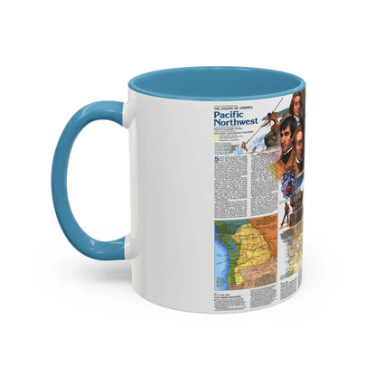 USA - Pacific Northwest 2 (1986) (Map) Accent Coffee Mug - Go Mug Yourself