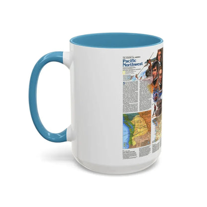 USA - Pacific Northwest 2 (1986) (Map) Accent Coffee Mug - Go Mug Yourself