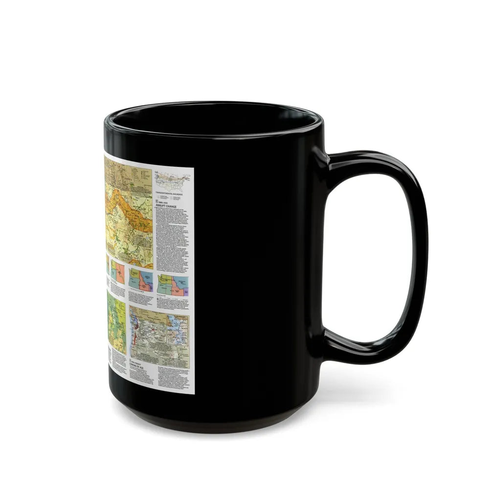 USA - Pacific Northwest 2 (1986) (Map) Black Coffee Mug-Go Mug Yourself